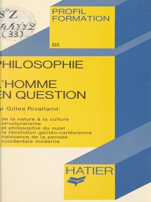 cover image of L'homme en question